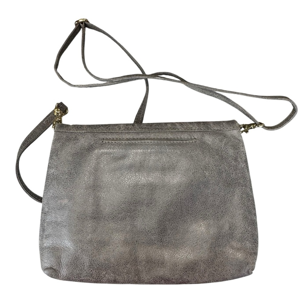 Hammitt VIP Medium Luxury Pewter Leather Crossbody Shoulder Bag - Picture 2 of 15